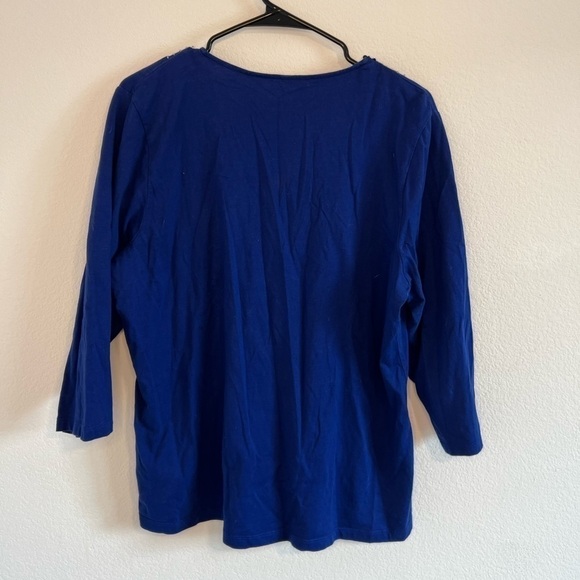CHICOS Women’s Royal Blue Top Size 3 - Picture 4 of 8
